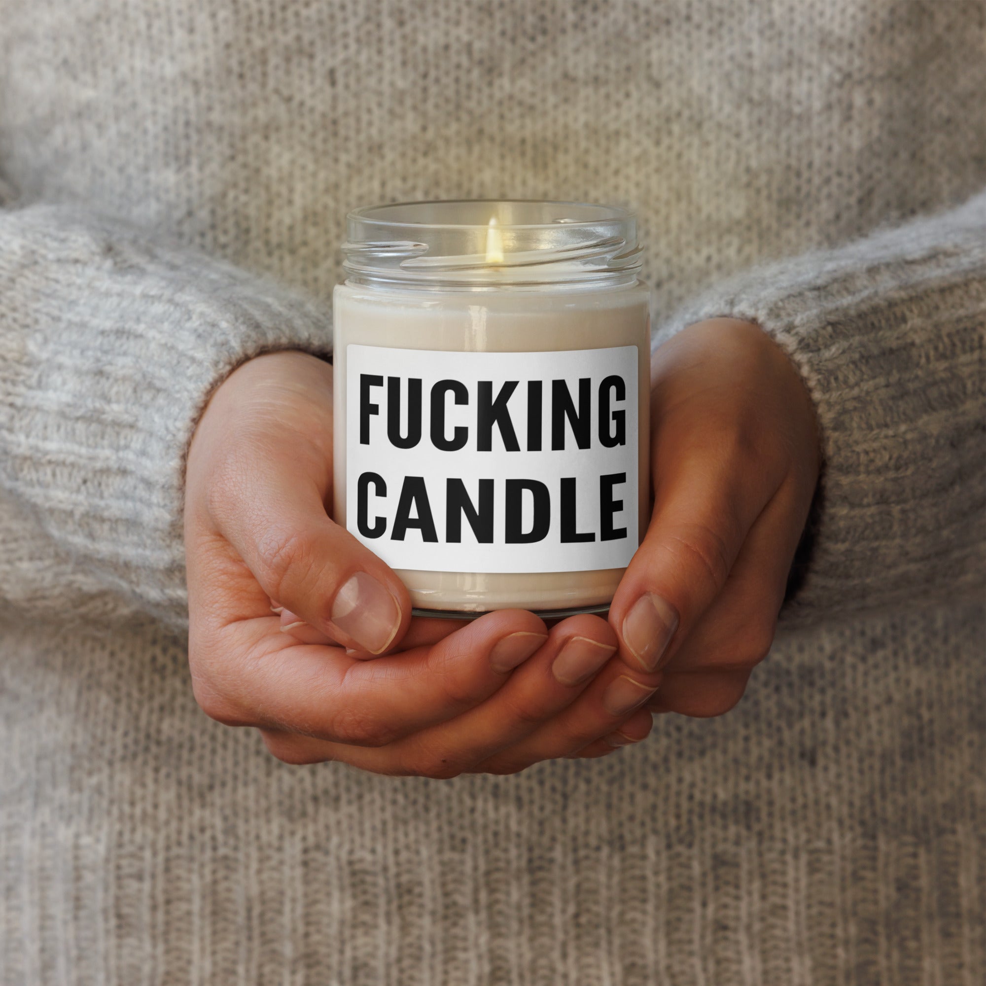 Scented soy candle