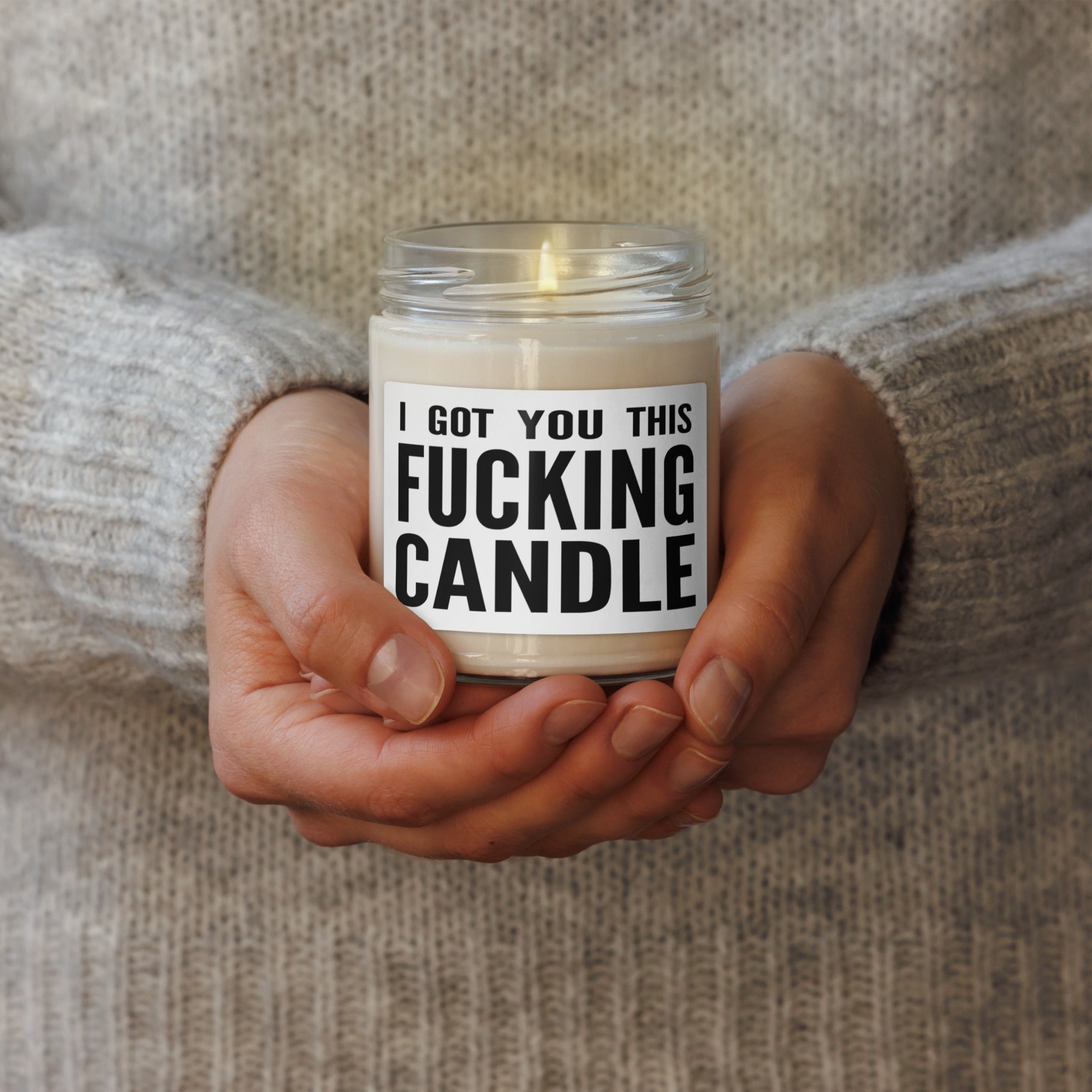 Scented soy candle