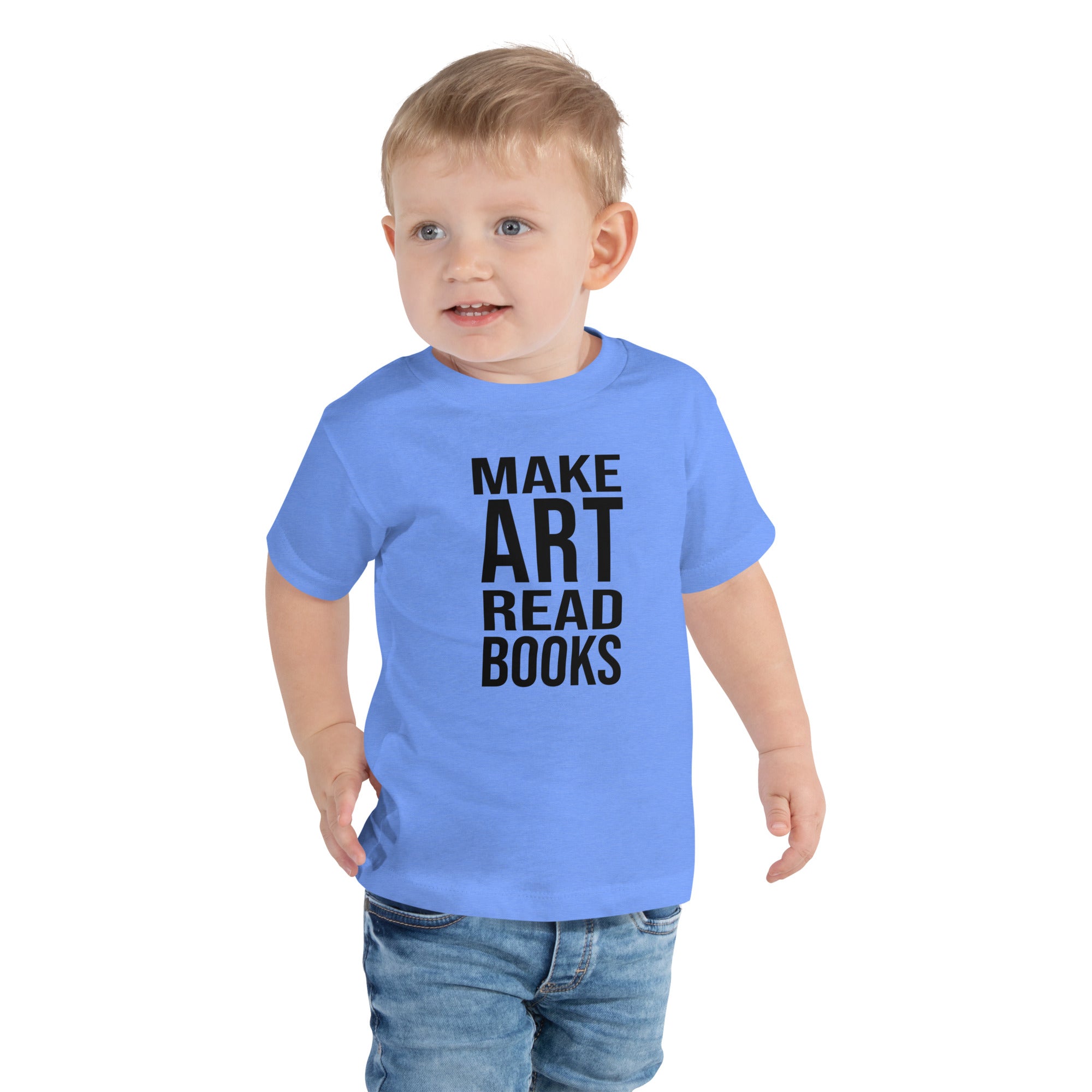 Make Art Read Books-Toddler Short Sleeve Tee